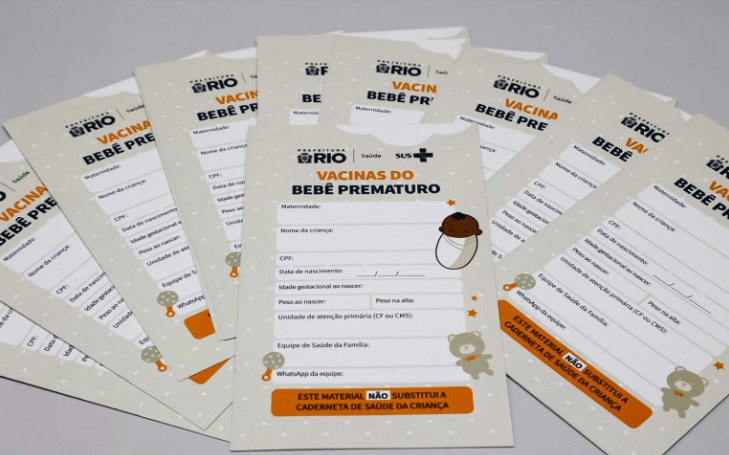O cartão orienta sobre todos os imunobiológicos destinados à proteção dos bebês recém-nascidos - Edu Kapps/SMS