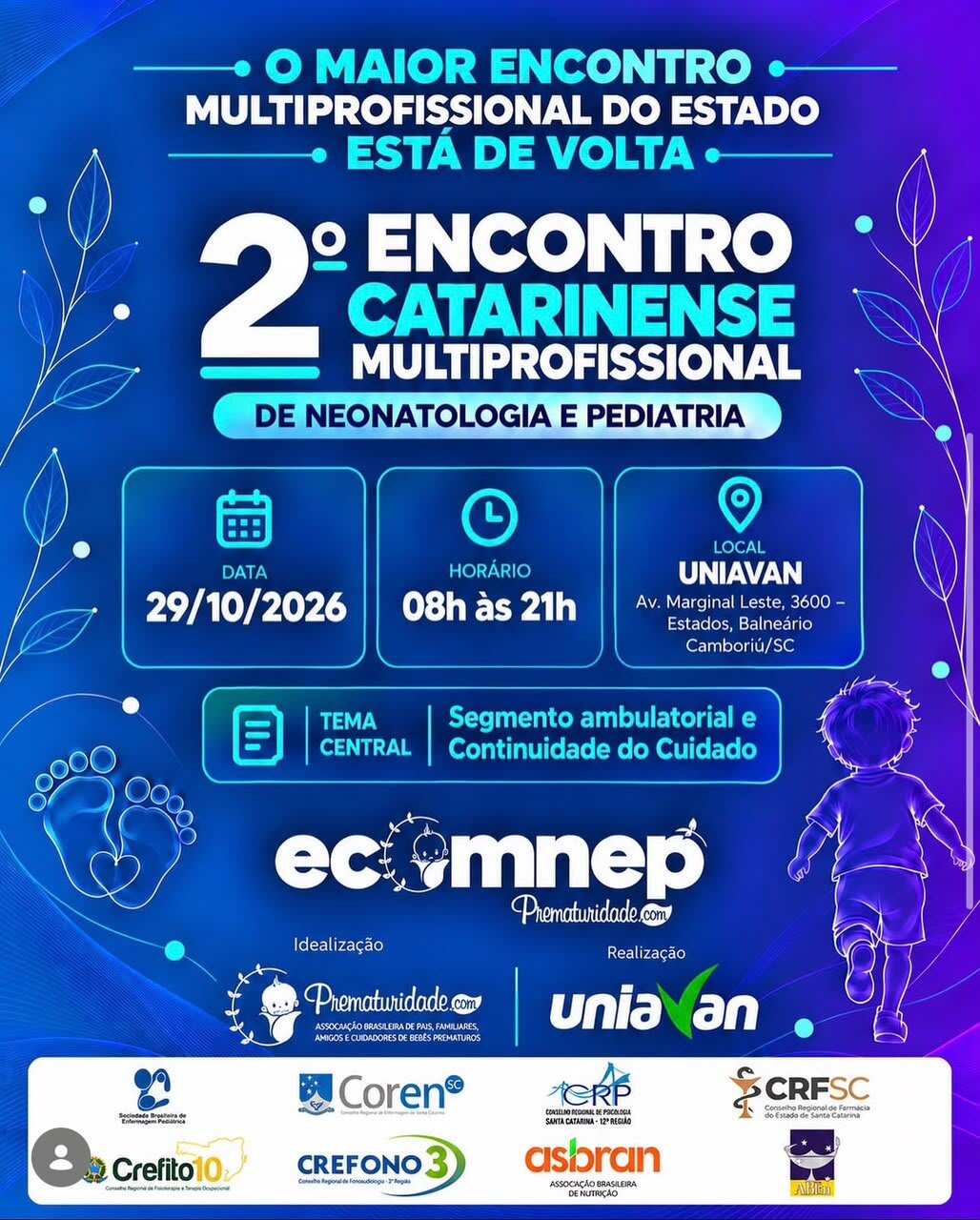2º ECAMNEP acontecerá dia 29/10/2026 em Balneário Camboriú (SC)